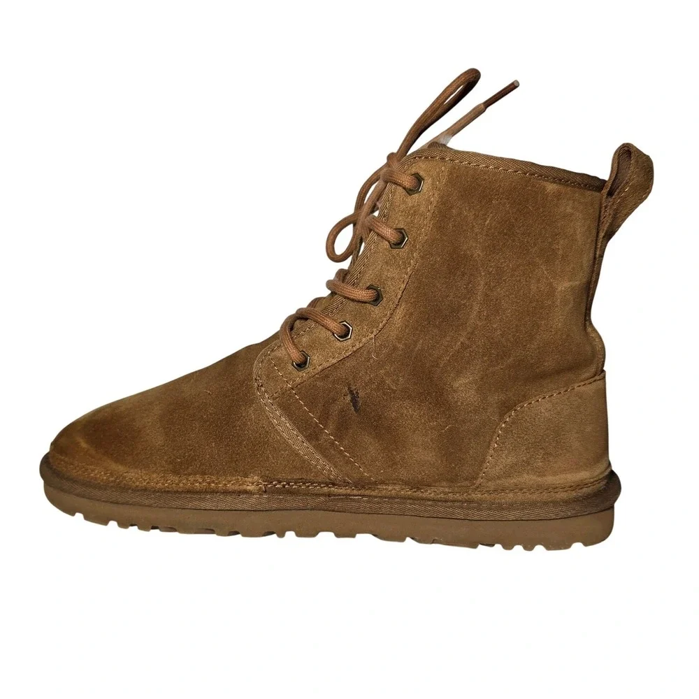 UGG Neumel Chestnut Suede Lace Up Chukka Boots Mens 8 1016472